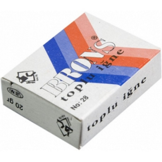 Brons Toplu İğne 28 MM 20 GR BR101 (24 Adet) resmi