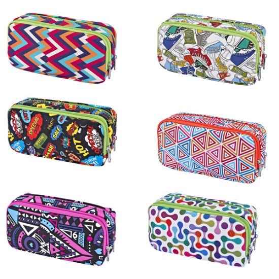 Brons Kalem Çantası Çift Kat BR-3105 (24 Adet) resmi