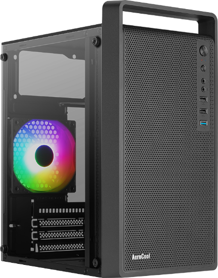 Aerocool AE-CS109G600 CS-109 600W 1x120mm FRGB USB 3.0 Micro ATX/Mini ITX Siyah Kasa resmi