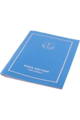 Gülpaş Kurs Defteri Yoklamalı Plastik Kapak 22x32 (12 Adet) resmi