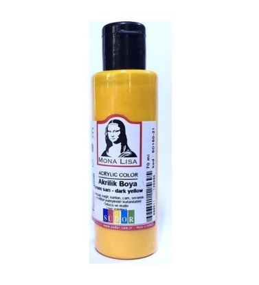 Mona Lisa Akrilik Boya 70 ML Krom Sarı SD150-21 (12 Adet) resmi