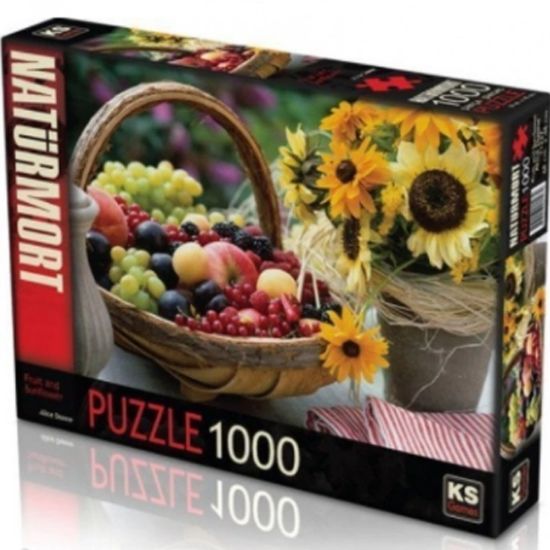 Ks Games Puzzle 1000 Parça Fruit And Sunflower 11227 resmi