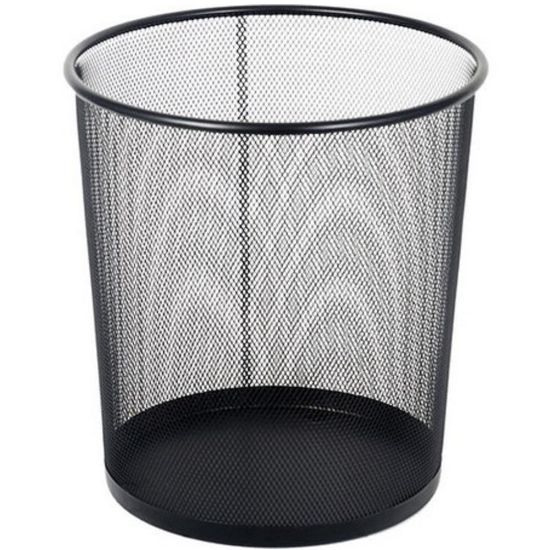 Mimaks Çöp Kovası Metal Tam Perforeli Siyah D-3 resmi