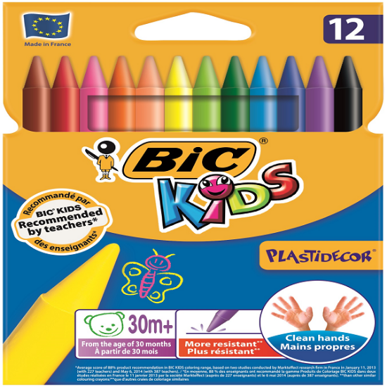 Bic Pastel Boya Plastidecor Karton Kutu 12 Lİ 920299 resmi