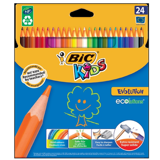 Bic Kuru Boya Evolutıon 24 LÜ 937515 resmi