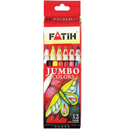 Fatih Kuru Boya Karton Kutu Jumbo Tam Boy 12 Lİ 33412 resmi