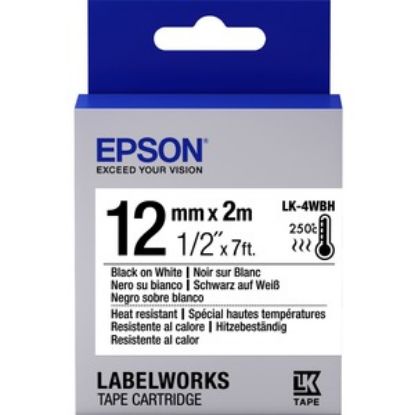 Epson LK-5SBE Gümüş Üzeri Siyah 18mm 9Metre Etiket resmi