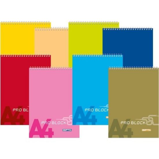 Klas Bloknot Spiralli Plastik Kapak Kareli No:2 60 YP (24 Adet) resmi