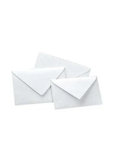 Asil Doğan Davetiye Zarfı Extra 16.2x22.9 110 GR Beyaz AS-5038 (500 Adet) resmi