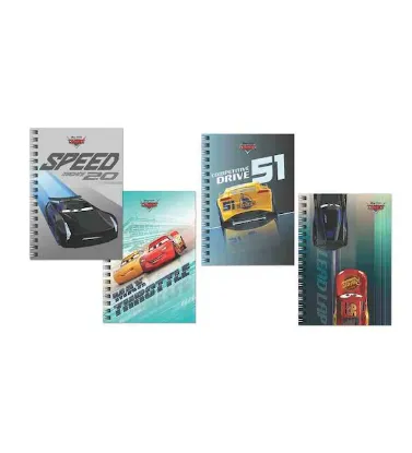 Keskin Color Bloknot Spiralli Metalize Çizgili ( 36 Lı Stand ) 80 YP A6 Cars 140400-33 (36 Adet) resmi