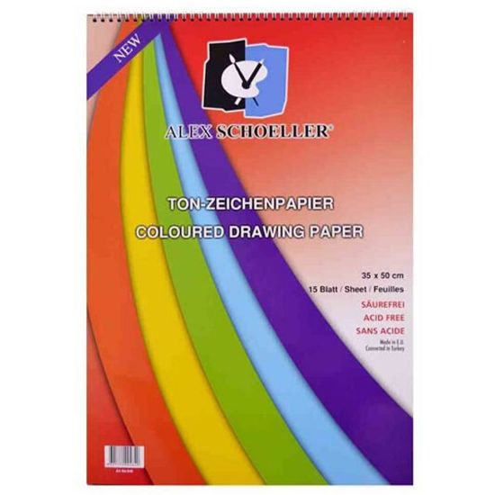 Alex Schoeller Spiralli Fon Blok.25x35 CM 15 Li 120 GR ALX-841 resmi