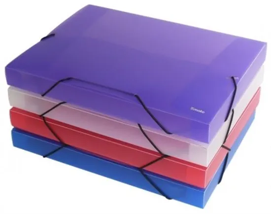 Smato Dosya İpli Ekstra Bölmeli Şeffaf Mavi W 7537 (12 Adet) resmi