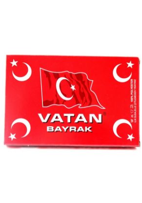 Vatan Türk Bayrağı Atalı %100 Polyester 100x150 VT209 resmi