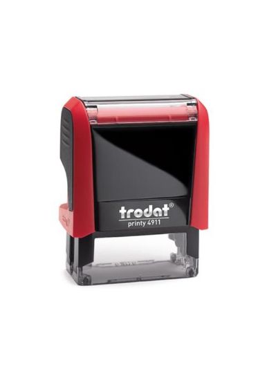Trodat Standart Kaşe Otomatik 38x14 Kırmızı Kasa Kırmızı Keçe 4911 resmi