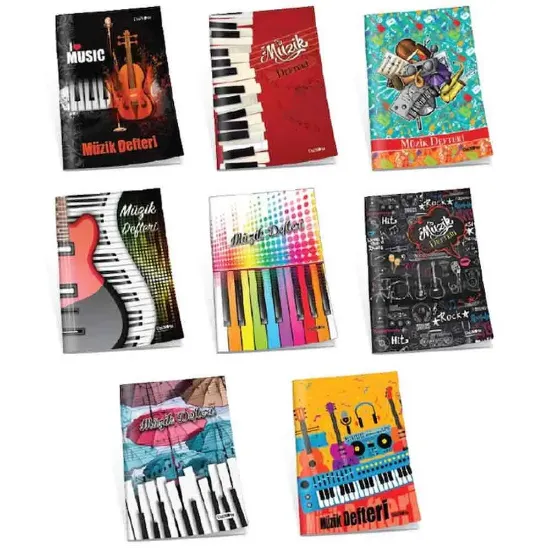 Çınar Müzik Defteri Dikişli Karton Kapak 40 YP A4 22002 (24 Adet) resmi