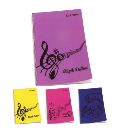Çınar Müzik Defteri Spiralli Jazz Plastik Kapak 30 YP 38000 (12 Adet) resmi