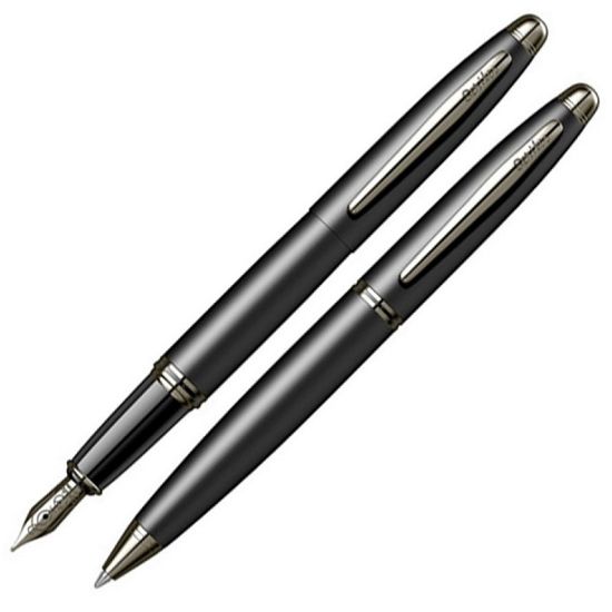 Scrikss Takım Kalem Dolma+Tükenmez Mat Siyah 88 resmi