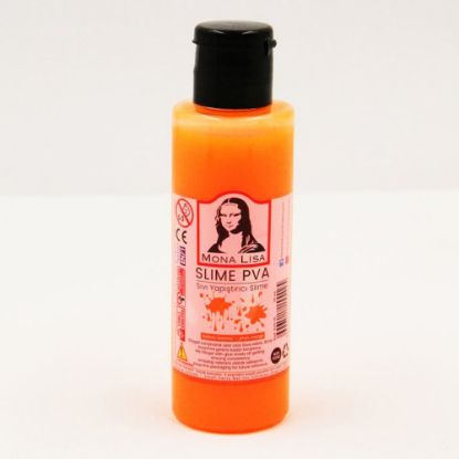 Mona Lisa Sıvı Yapıştırıcı Slime 70 ML Fosforlu Turuncu SL01-15 (12 Adet) resmi