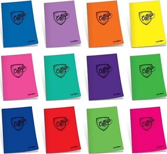 Çınar College Plastik Kapak Defter College Dikişli A4 100 YP Kareli 100/4 76008 (12 Adet) resmi