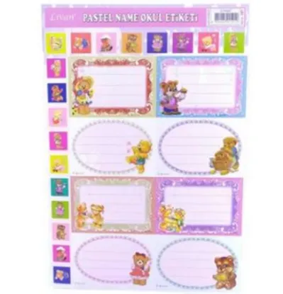 Livan Okul Etiketi Ders Programlı 20 Lİ (20 Adet) resmi