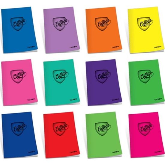 Çınar College Plastik Kapak Defter College Dikişli A4 40 YP Çizgili 40/1 76010 (12 Adet) resmi