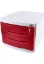 Ops Evrak Rafı Çekmeceli Plastik Kilitli 3 LÜ Kırmızı CMC 203 resmi