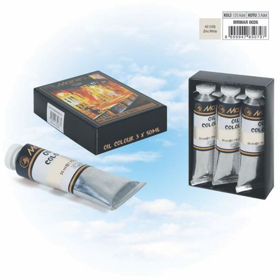 Maries Yağlı Boya (103) 50 ML Beyaz E1384-42 (3 Adet) resmi