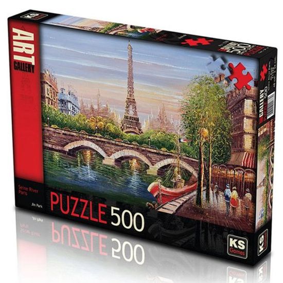 Ks Games Puzzle 500 Parça Seine River/ Jin Park 11378 resmi