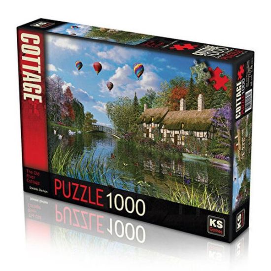 Ks Games Puzzle Old River Cottage/Dominic Daviso 11272 resmi