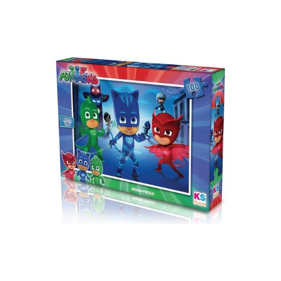 Ks Games Puzzle 100 Parça Pjmasks PJM.714 resmi
