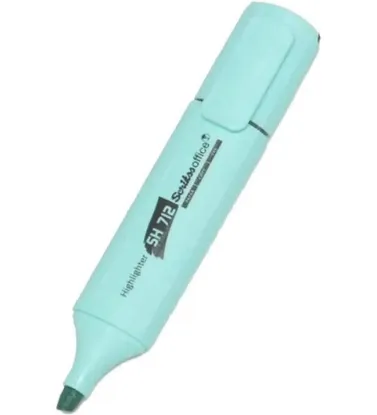 Scrikss Fosforlu Kalem Pastel Turkuaz SH 712 (12 Adet) resmi