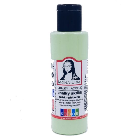 Mona Lisa Akrilik Boya Chalky 70 ML Fıstık Yeşil SD170-09 (12 Adet) resmi
