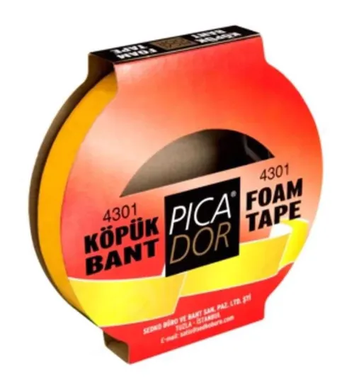 Picador Çift Taraflı Bant Pe Köpük Hotmelt Askısız 5x50 MM 4301 resmi
