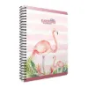 Gıpta Flamıngo Spiralli Sert Kapak Defter 17x24 100 YP Kare. resmi