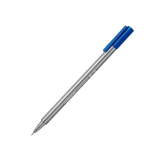 Staedtler Fineliner Triplus Üçgen 0.3 MM Mavi 334-3 (10 Adet) resmi