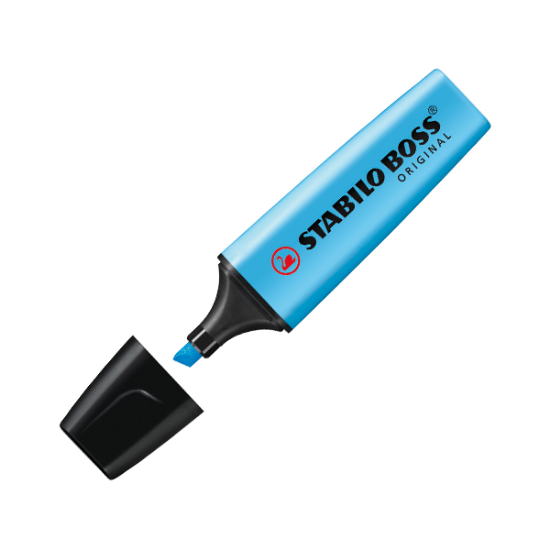 Stabilo Fosforlu Kalem Boss Mavi 70/31 (10 Adet) resmi