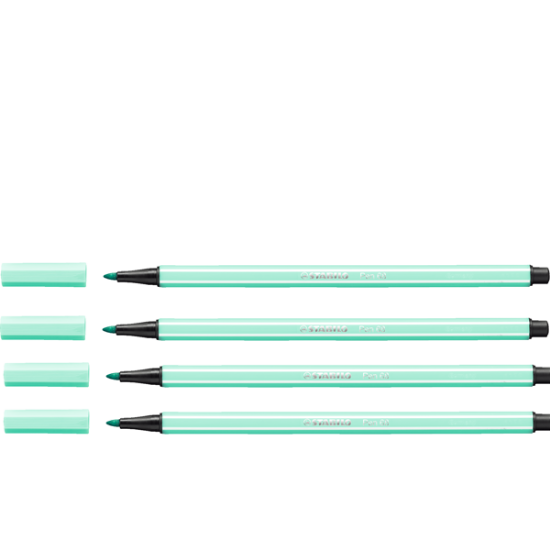 Stabilo Keçe Uçlu Boya Kalemi 1 MM Buz Yeşili 68/13 (10 Adet) resmi