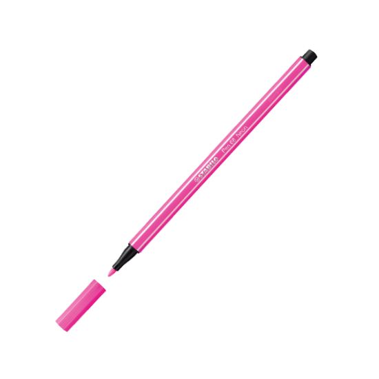 Stabilo Keçe Uçlu Boya Kalemi 1 MM Fosforlu Pembe 68/056 (10 Adet) resmi