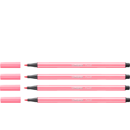 Stabilo Keçe Uçlu Boya Kalemi 1 MM Koyu Pembe 68/29 (10 Adet) resmi