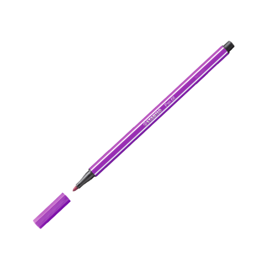 Stabilo Keçe Uçlu Boya Kalemi 1 MM Lila 68/58 (10 Adet) resmi