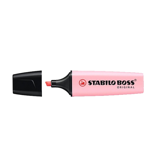 Stabilo Fosforlu Kalem Boss Pastel Pembe 70/129 (10 Adet) resmi