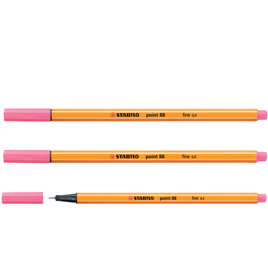 Stabilo Keçe Uçlu İnce Kalem 88 Point 0.4 MM Pembe 88/29 (10 Adet) resmi