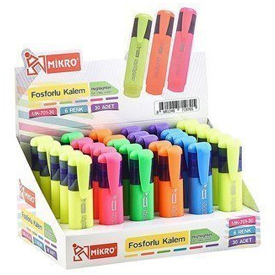 Mikro Fosforlu Kalem Standlı Mk 701-30 (30 Adet) resmi