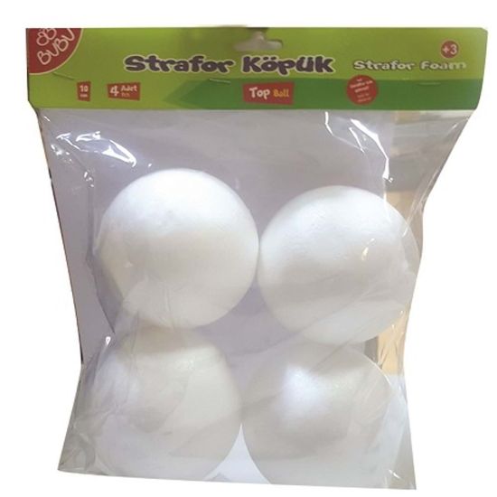 Bu-Bu Strafor Köpük Top 10 CM 4 LÜ BUBU-KP0006 resmi