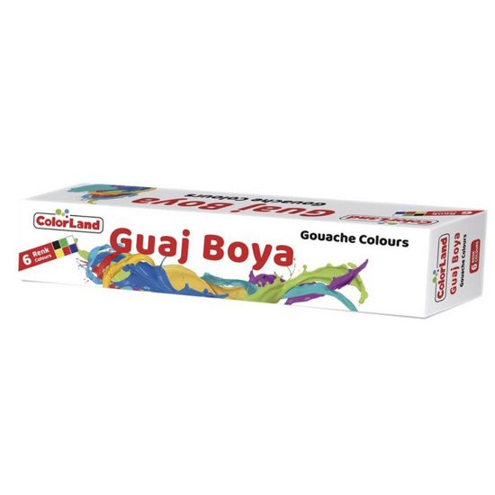 Colorland Guaj Boya 6 Renk 15 ML GUA02 resmi
