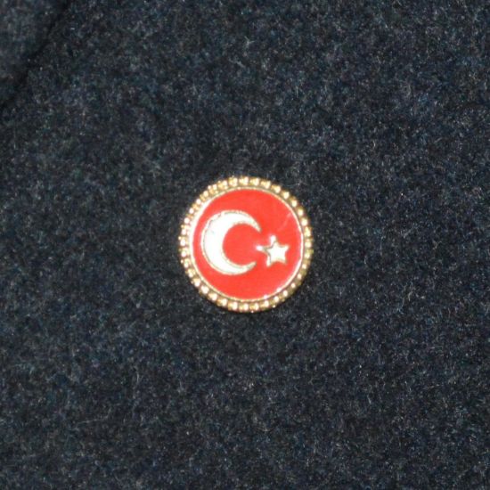 Vatan Rozet Türk Bayraklı Dipli Tırtıklı VT605 (30 Adet) resmi