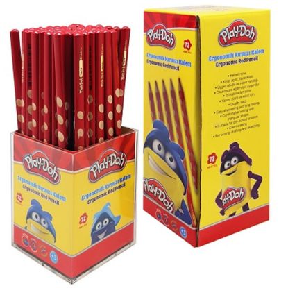 Play-Doh Kırmızı Kalem Oluklu 72 Li PLAY-KK015 (72 Adet) resmi