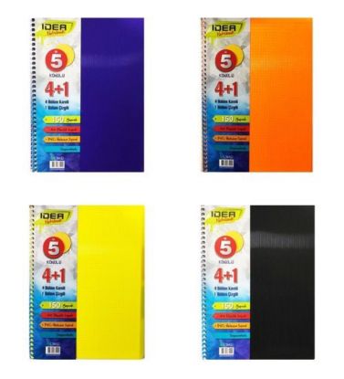 Çınar Spiralli Ayraçlı Defter İdea A5 150 YP 4+1 66001 resmi