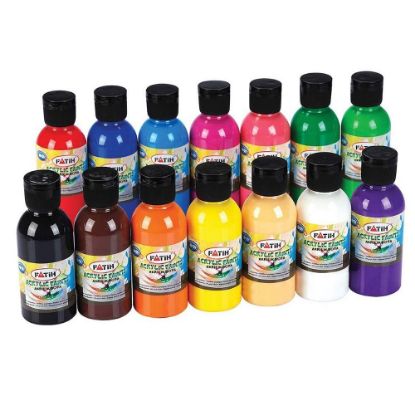 Fatih Akrilik Boya 100 ML Açık Mavi 6 Lı resmi