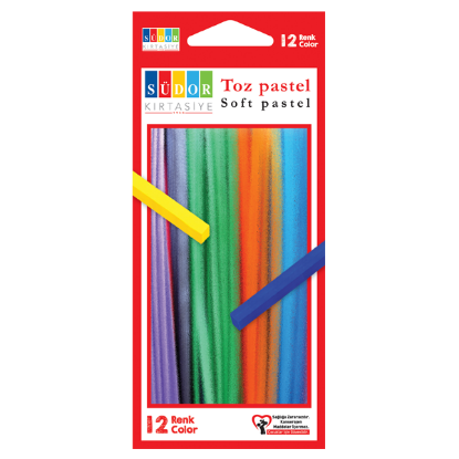 Südor Pastel Boya Toz 12 Renk BS97 resmi